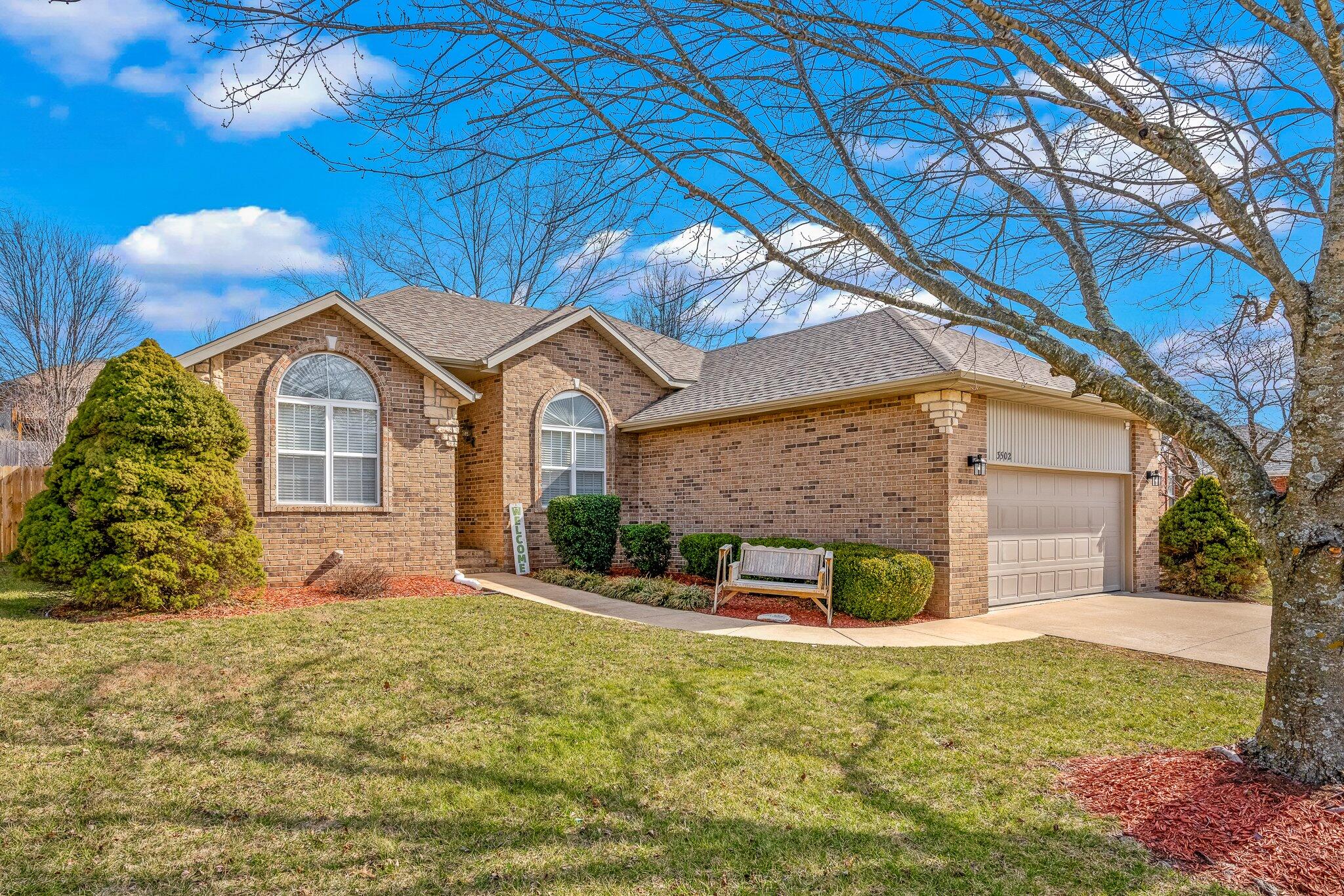 Welcome to this beautifully updated 3-bedroom, 2-bathroom home in Ozark, where comfort meets style! This home has been meticulously maintained and thoughtfully upgraded throughout, offering a move-in-ready experience for its next owner. Featuring a desirable split-bedroom floor plan, this home provides both privacy and convenience. The spacious formal dining room is perfect for hosting gatherings, while the cozy breakfast nook offers a more casual dining space, ideal for everyday meals. The home boasts a brand new roof, new flooring throughout, and freshly painted walls, creating a clean and modern atmosphere. The kitchen has been completely updated with gorgeous granite countertops and a stylish new backsplash, making it the perfect space for cooking and entertaining. The living area features an updated fireplace surround, adding an elegant touch. A newer water heater ensures efficiency, and the beautifully landscaped backyard offers a peaceful retreat, ideal for outdoor relaxation. Conveniently located near the Fremont Hills Country Club, this home is perfect for those who enjoy golf, dining, and recreational activities. Whether you're enjoying the beautiful interior or relaxing in the backyard, this home offers the best of Ozark living. Don't miss the opportunity to make this well cared-for home yours. Schedule a showing today!