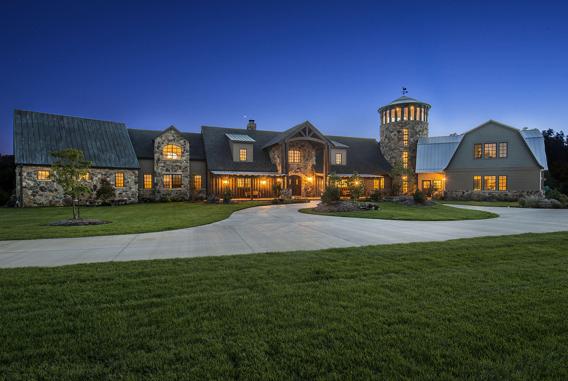 Experience the extraordinary 60-acre estate, offering a truly unique living environment. With stunning craftsmanship, including reclaimed wood floors and beams, the home exudes the charm of a private resort nestled in the heart of the Ozarks.  The Mitsubishi Geothermal heating and cooling system, combined with foam insulation, ensures that this expansive property-spanning approximately 16,000 square feet-remains one of the most energy efficient homes in Missouri.  This exceptional residence features 6 bedrooms, 7 full baths and 2 half baths, two full kitchens, three laundry rooms, a workout room, a theatre room, a bunk room that sleeps 8 or more, and a 4 story tower with panoramic views of the breathtaking Ozark hills.  The outdoor amenities include a heated waterfall pool with zero entry, slide and hot tub creating an atmosphere that feels like a perpetual vacation.  There is SO much more to discover in this remarkable home.  Schedule your private showing!