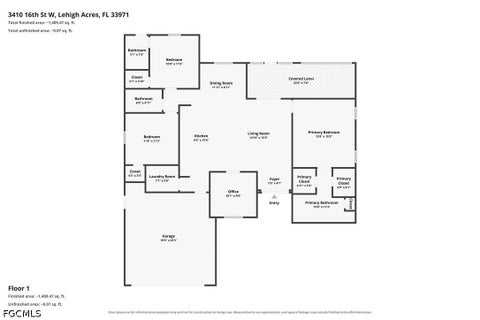 Tiny photo for 3410 16th Street W, Lehigh Acres, FL 33971 (MLS # 2026039447)