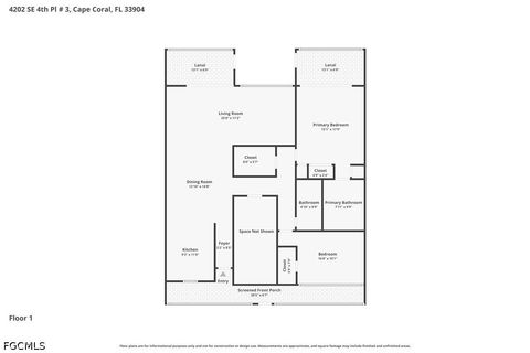 Tiny photo for 4202 SE 4th Place #3, Cape Coral, FL 33904 (MLS # 2026019039)