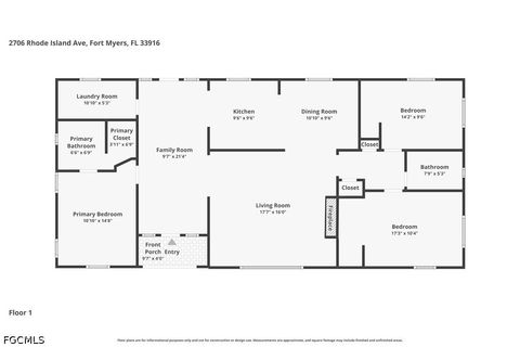 Tiny photo for 2706 Rhode Island Avenue, Fort Myers, FL 33916 (MLS # 2026017724)