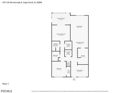 Tiny photo for 4711 SE 5th Avenue #5, Cape Coral, FL 33904 (MLS # 2026019593)