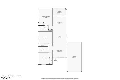 Tiny photo for 312 Progress Avenue, Lehigh Acres, FL 33974 (MLS # 2026021989)