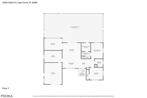 Tiny photo for 5330 Cobalt Court, Cape Coral, FL 33904 (MLS # 2026019893)