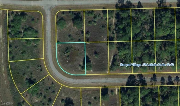 Map of property location with property parcel outlined