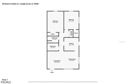 Tiny photo for 30 Desert Candle Circle, Lehigh Acres, FL 33936 (MLS # 2026039420)
