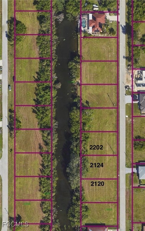 Map / location with property parcel outlined