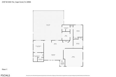 Tiny photo for 2107 SE 25th Terrace, Cape Coral, FL 33904 (MLS # 2026018618)