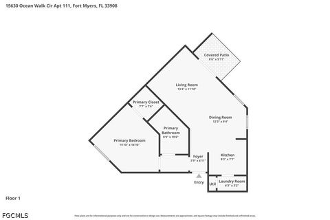 Tiny photo for 15630 Ocean Walk Circle #111, Fort Myers, FL 33908 (MLS # 2026019400)