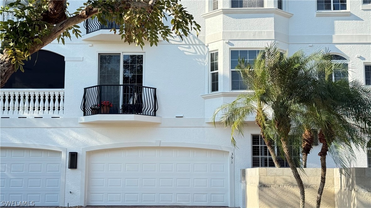 Private entrance through a two car garage directly