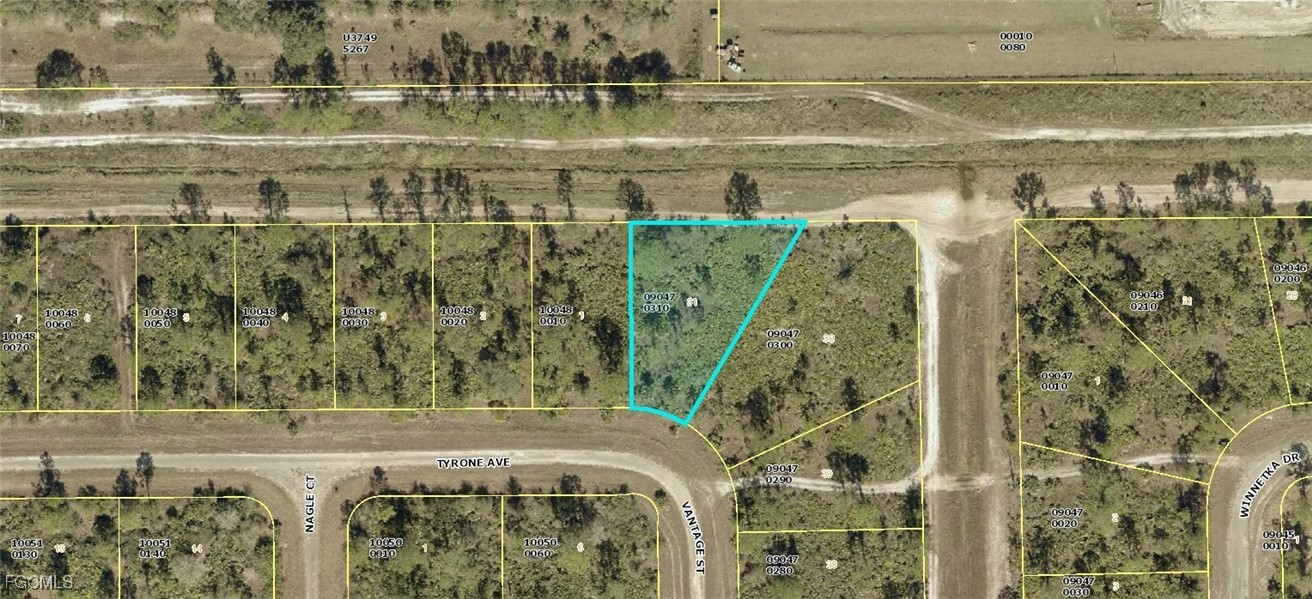 Map of property location with property boundaries