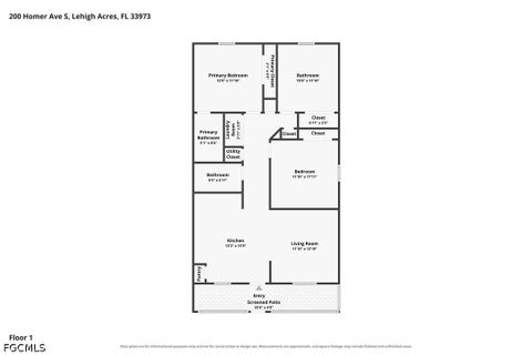 Tiny photo for 200 & 202 Homer Avenue S, Lehigh Acres, FL 33973 (MLS # 2026039216)