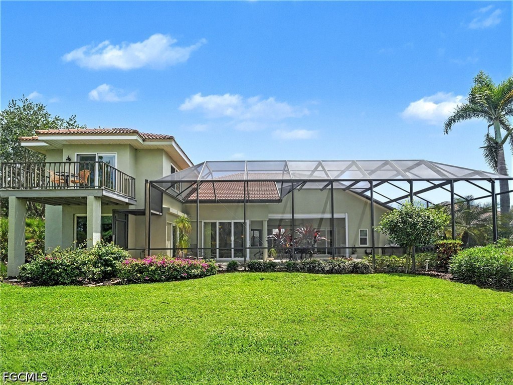 Rear view of house