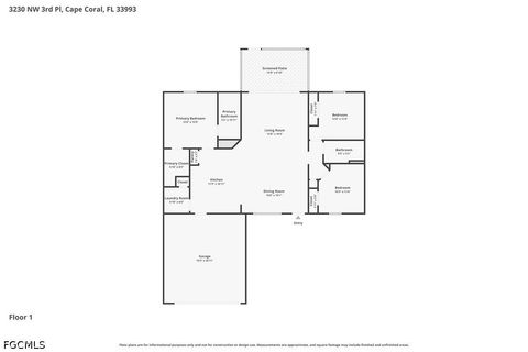 Tiny photo for 3230 NW 3rd Place, Cape Coral, FL 33993 (MLS # 2026018622)