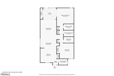 Tiny photo for 1016 SE 46th Street #101, Cape Coral, FL 33904 (MLS # 2026020440)