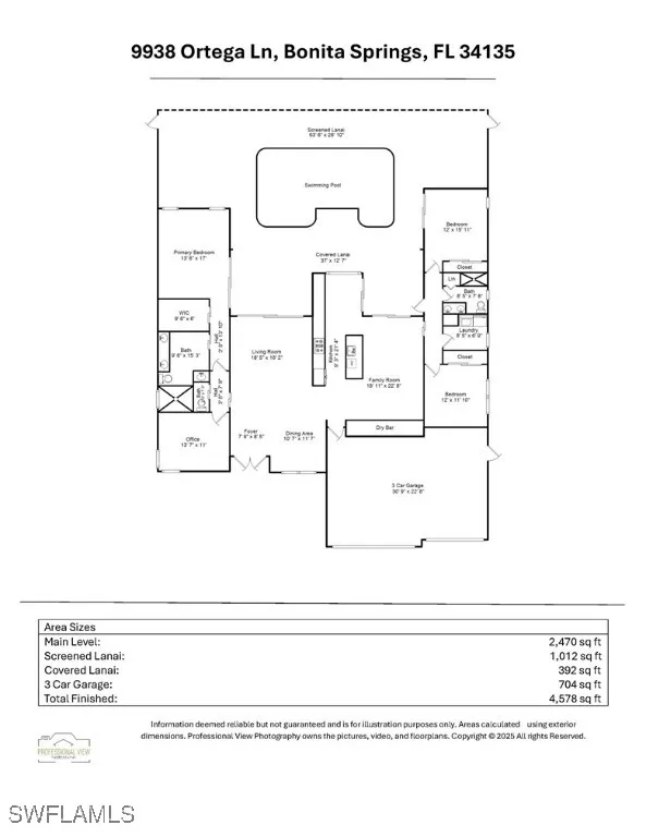 Bonita Springs, Florida, 34135, United States, 4 Bedrooms Bedrooms, ,3 BathroomsBathrooms,Residential,Active,1992791