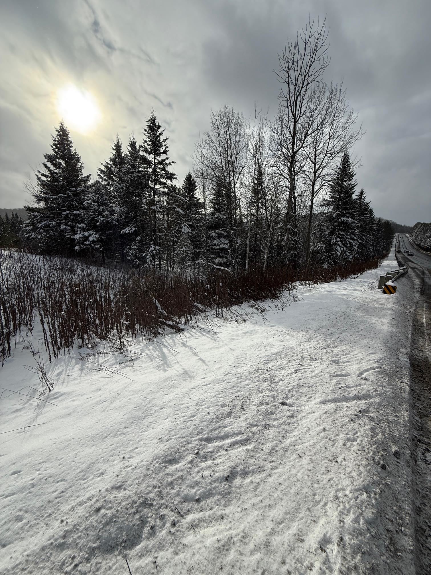 On US Route 2 W