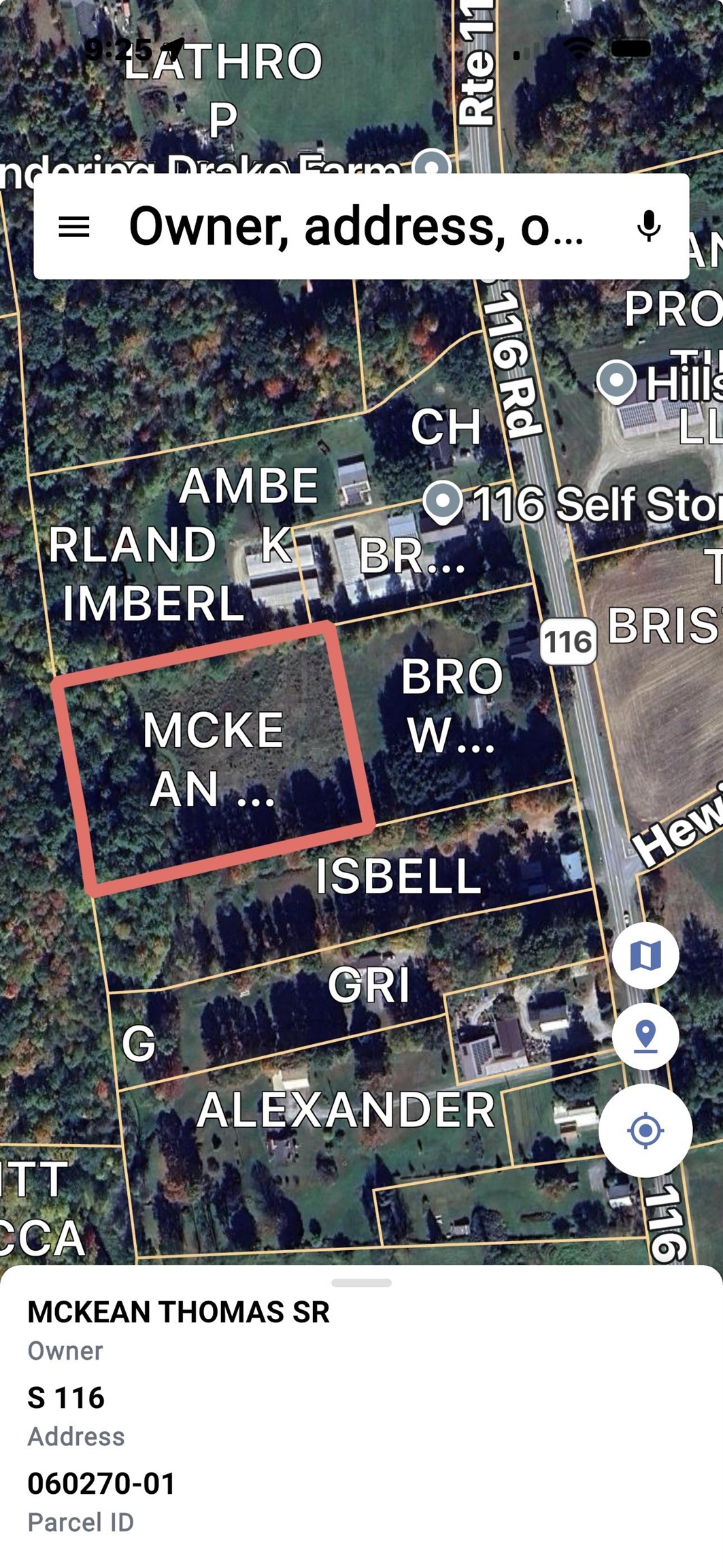 TBD Route 116 Road