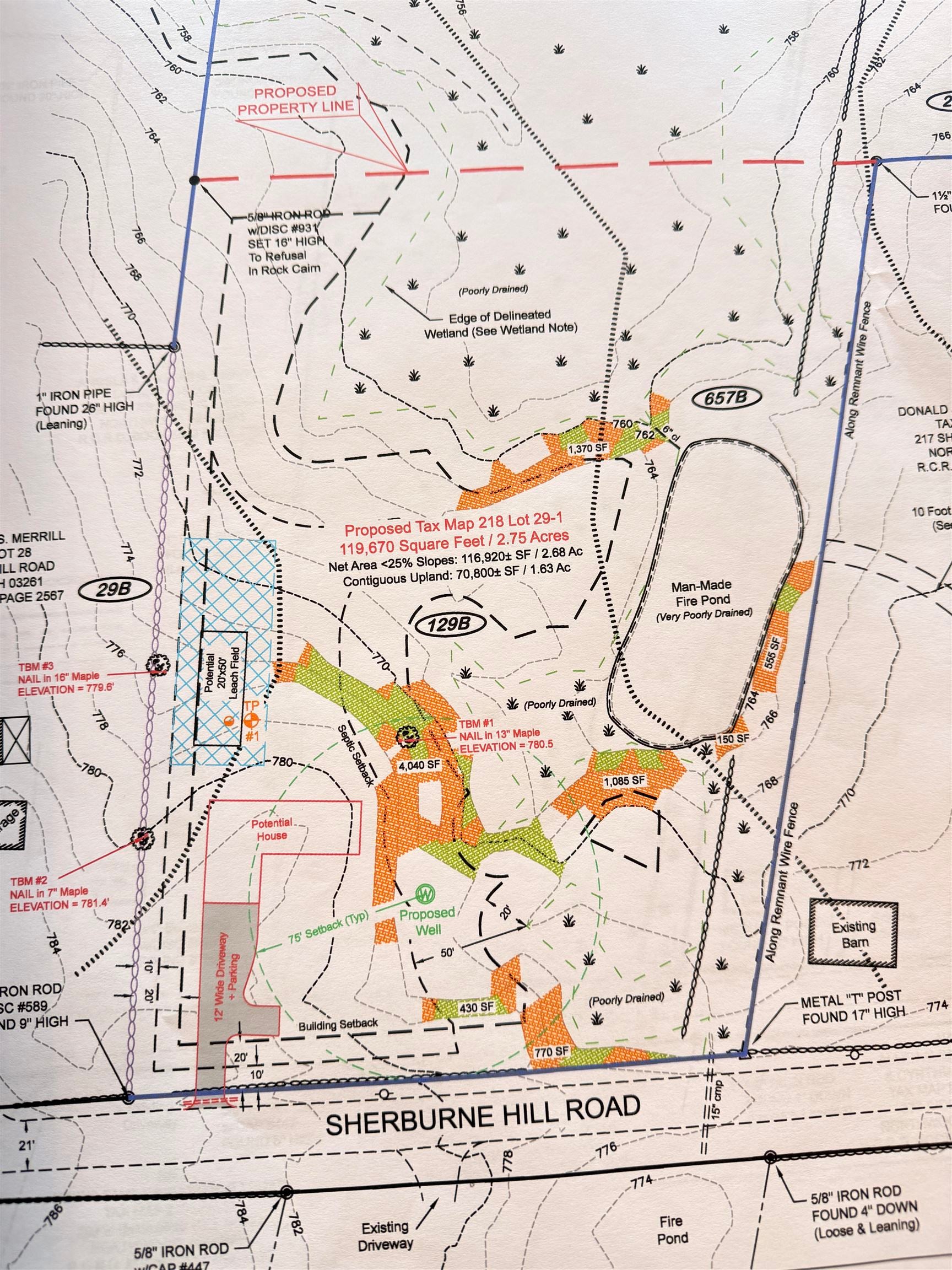 map 218  29-1 Sherburne hill Road