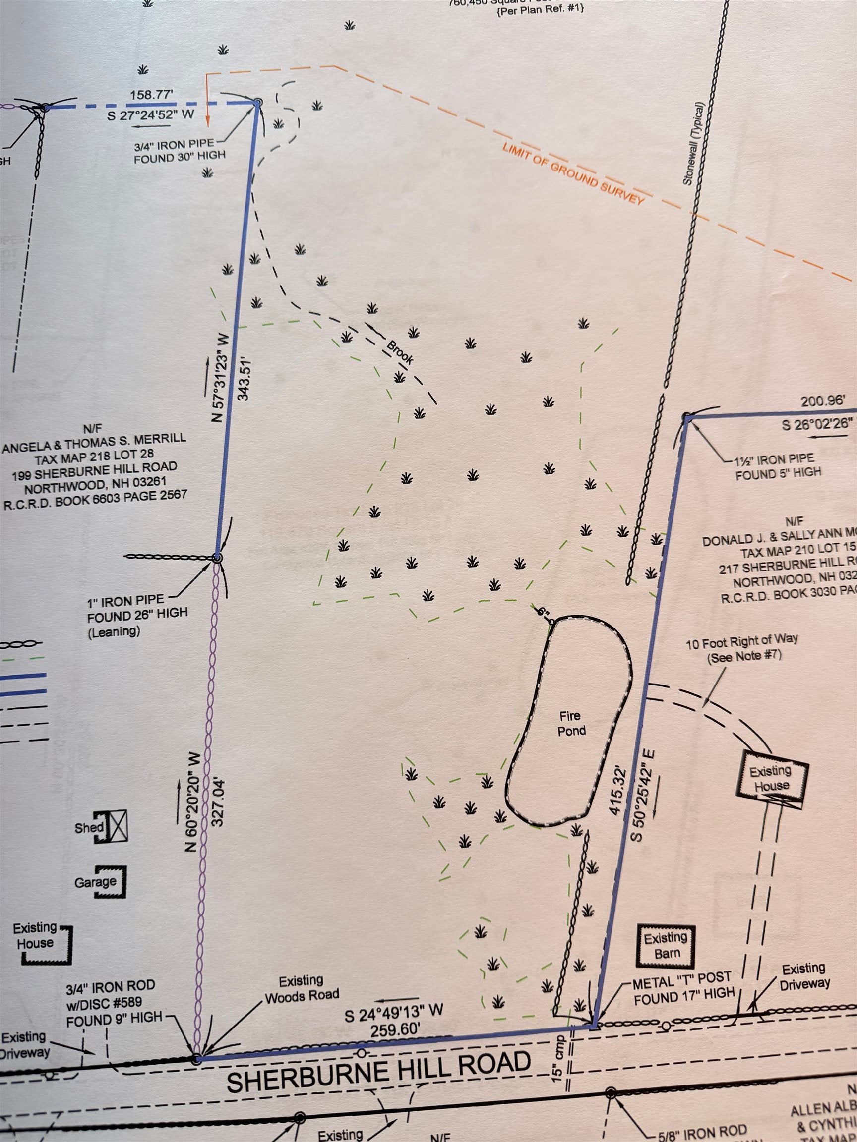 map 218  29-1 Sherburne hill Road