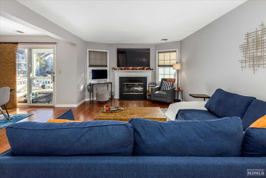 Move-in ready 2nd floor unit in Garret Heights! Features 2 Bedrooms, Beautiful hardwood floors, Kitchen with breakfast bar and stainless steel appliances, Living Room with wood burning fireplace, formal Dining Room with sliders to deck where you can enjoy breathtaking mountain views! Master Bedroom offers double closets and master bath with jacuzzi and separate shower. Nice Sized second bedroom with walk-in closet. Newer HVAC(2020), newer water heater(2020), washer(1 year old). Laundry located right in unit. All appliances stay! Minutes to Garret Mountain Reservation, fishing, picnic grounds and running/hiking/jogging trails. Close to major highways, shopping and transportation. Garret Heights is also a pet friendly complex! Not FHA Approved. Sold in total "as is" condition! Please check with management company regarding move-in fees. Advanced maint. fee $395.00 Capital Reserve $395.00, 2 Months membership $790.00, move-in fee $250.00 and Admin fee $450.00.