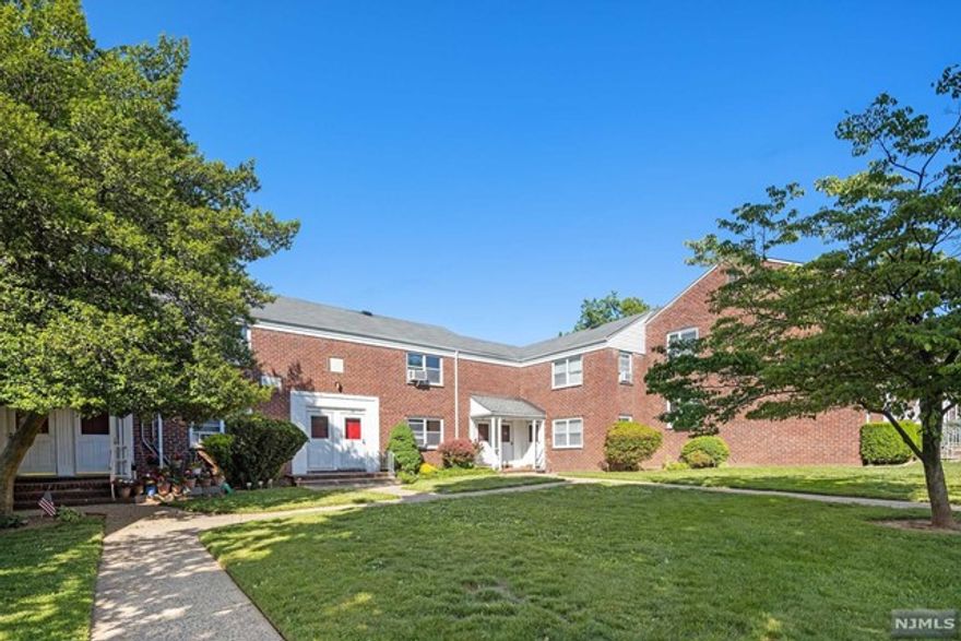 Rarely available 1st floor unit in sought-after Suburban Terrace. A Parklike community near Maywood border. This unit has been Fully renovated to highest standards by owner/contractor: hardwood floors, new kitchen, quartz countertops, custom cabinetry stainless steel appliances, upgraded electric/plumbing, custom window shades. New bathroom w/ Kohler fixtures. Quiet neighborhood yet near highways and Manhattan transportation. Pet-friendly with low $412 HOA (incl. heat/water and parking). Garage available for additional fee. Low Taxes make this meticulously crafted gem an affordable choice for the most discerning buyer! Come take a look!