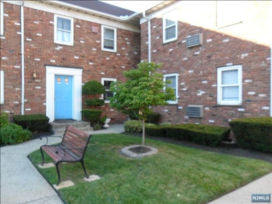 Spacious 1 bedroom unit on 2nd floor. Modern Eat in Kitchen, Large Living room, Plenty of closet space, Hardwood floors in Living room. No smoking permitted on premises. Pet friendly, conditional. Close to shopping and transportation. 1 Parking space. Maintenance fee only $210 per month and include Heat & Hot & Cold Water, trash, snow, landscape, common area maintenance and reserves. Coin op laundry on premises. Seller holds NJ Real Estate License.