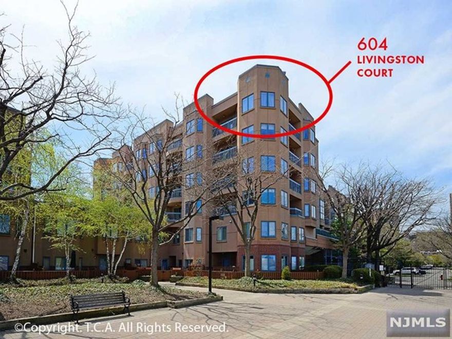 THE CHEN AGENCY (phone 201-346-8888) - 604 LIVINGSTON COURT is a rare penthouse opportunity at Independence Harbor boasting spectacular Hudson River views that span north to south. This corner unit has 1406-SF plus two terraces. Inside this home, a renovated kitchen and a stunning primary bath are complimented by wood floors that set the stage for an exceptional living experience. Two ensuite bedroom suites, space for a home office, dramatic windows, a wood-burning fireplace and two garage parking spaces add the final touches to this impeccable home. Community amenities include a 24-hour security gatehouse, pool, tennis, clubhouse with gym, playground, dog park and direct access to the magnificent Hudson Riverfront Walkway that connects to City Place and Edgewater Commons. Contact NELSON CHEN 201-886-8000, Nelson@ChenAgency.com