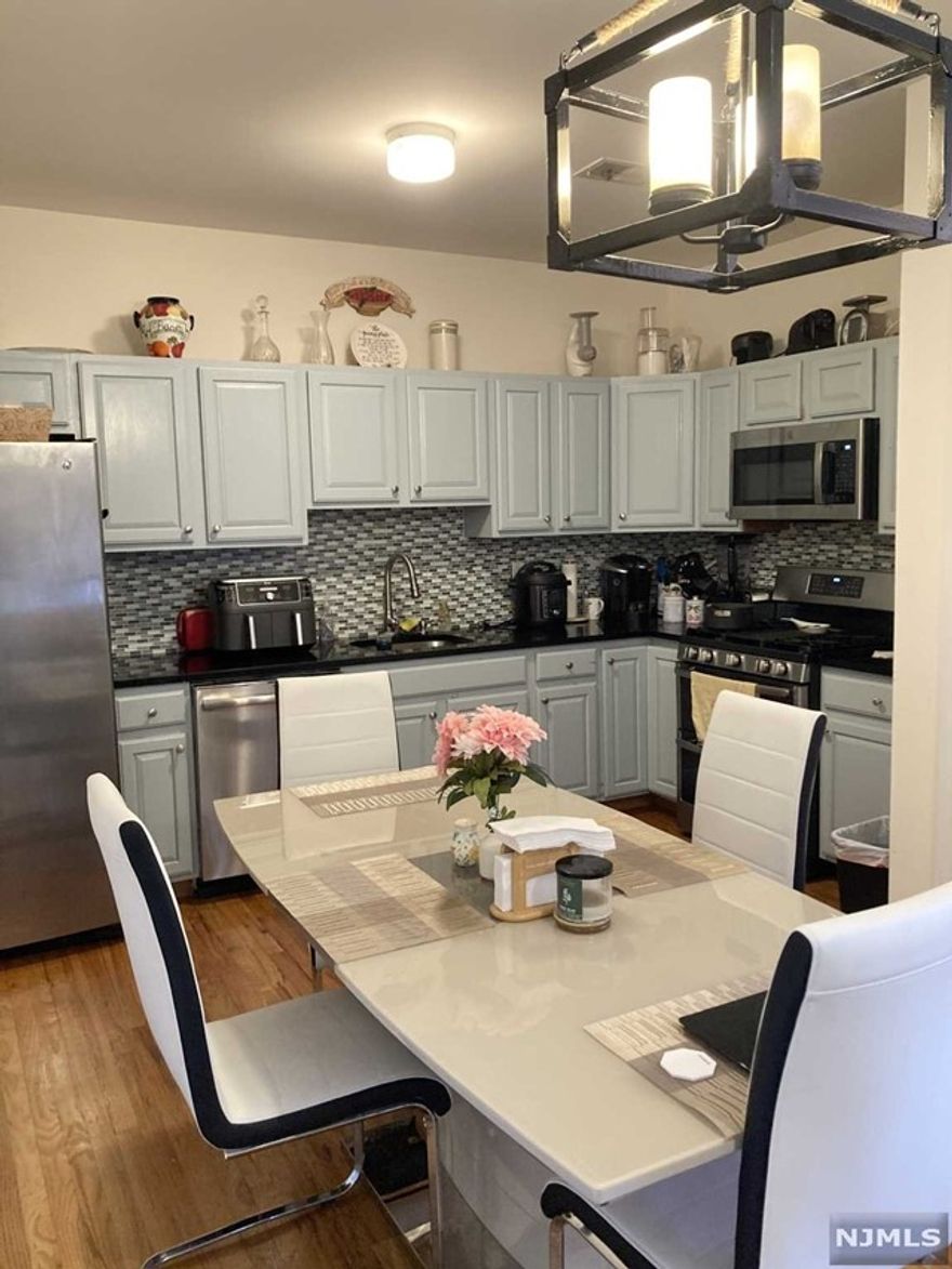 This spacious, open and airy condo unit on 4th floor (with elevator) is in an excellent location! Steps to the train, shopping, dining, and necessities; minutes from Newark airport, & hospital. 2 assigned parking spaces. Washer/dryer IN UNIT. The lovely little balcony is great to watch the trains go by as you sip & read. Updated kitchen features SS appliances and granite countertops. "Nest" system in unit. Can be rented furnished, if needed. Tenant must have renter insurance, and will be responsible for first $100 of any repairs. Broker fee negotiable for the right tenant.