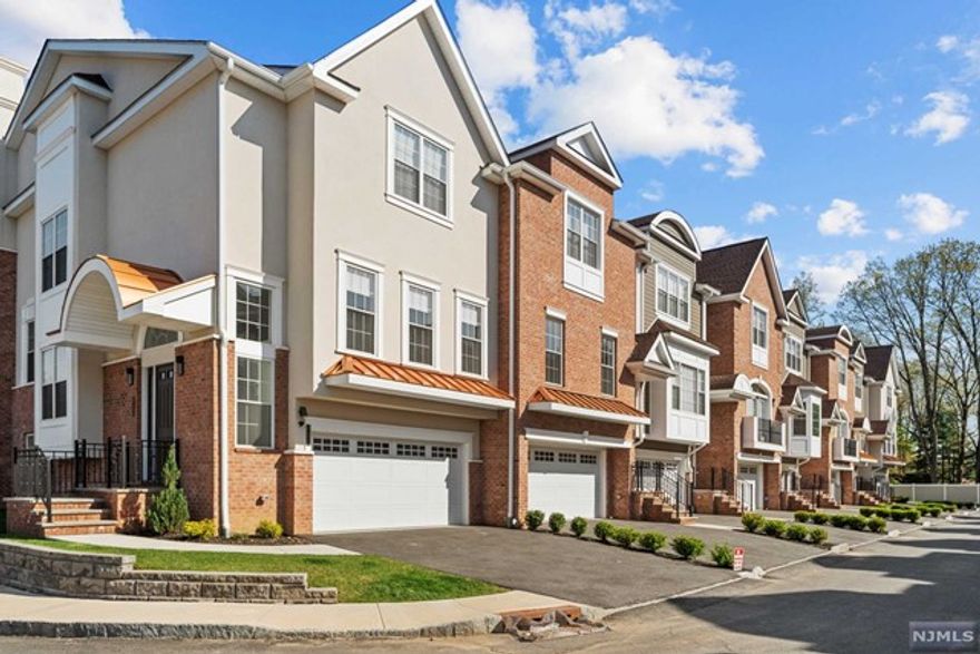 Welcome to The Alexa...Main level boasts 10ft ceilings, open living room and dining room, gourmet eat-in kitchen with quartz counters and GE stainless steel appliances, family room with gas fireplace and deck. Second Floor Primary Bedroom complete with walk-in closets and spa-like Master bath with glass enclosed shower and double vanity. Ground level features 2 car garage and finished recreation room or den. The Alexa is a gated community situated on a beautiful and enchanting 13-acre property, just off the Garden State Parkway, with easy access to New York City, public transportation, world class shopping, dining, golf, and top-rated schools. Community amenities sit on an additional 2+ acres which include Pool, Clubhouse, Tennis, Dog Park, and Playground. Available for July 2023 move in.