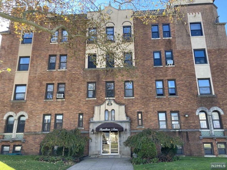 Welcome to Hamilton Arms! Newly renovated 2-bed condo located in the highly desired Fairmount Section of Hackensack. Spacious bedrooms fit King beds, galley kitchen w/Quartz countertops, white shaker cabinets, stainless-steel appliances. Enjoy your morning coffee at the custom breakfast bar, bathed in natural sunlight. Hardwood floors w/walnut inlay run throughout the home, large windows fill the home with an abundance of light. The 9-foot ceilings add to the feeling of spaciousness. Large living room for entertaining. Coin laundry on the same floor. Gorgeous marble entry hallway welcomes you and your guests,providing security with an intercom for your convenience. Rent includes heat and water. Quiet,tree-lined street with ample parking. It's just minutes away from Hackensack Hospital,Anderson Train Station,malls,parks,bus lines to NYC,Hackensack schools,and several colleges - making it the perfect location for any lifestyle. Don't miss out - come see your next home today!