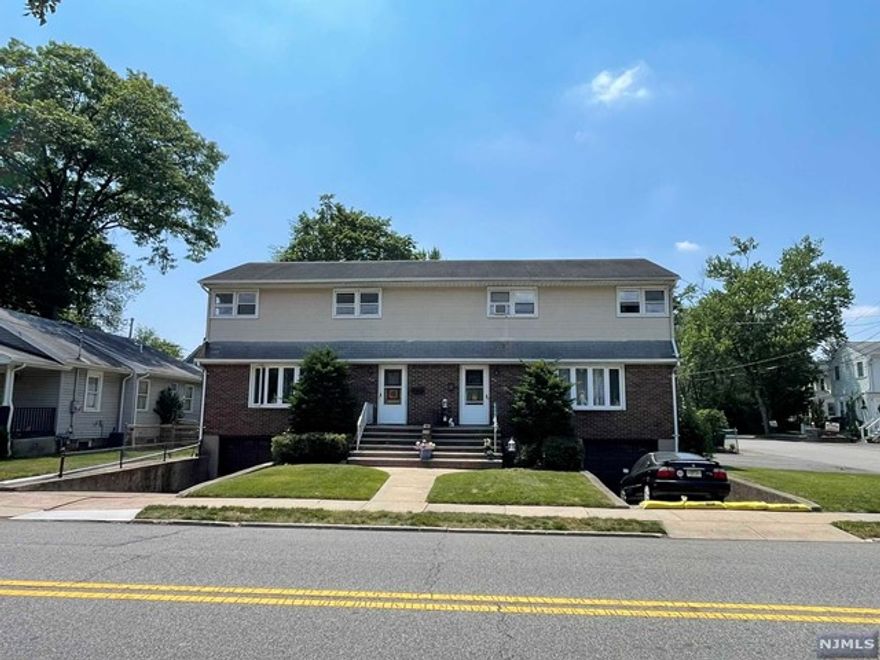 Rare side to side 2 family rental in great location in Dumont. This large 2 level apt is updated and refinished w/new bath, refinished wood floors and freshly painted interior. The kitchen is eat in and partially updated. Go thru the back door onto the large covered deck and down to the fenced in separate back yard. The 2nd floor has 3 bedrooms, one with a walk-in closet. There is a 1 car attached garage w/ opener and a driveway that can fit 2 cars. The basement is separate with plenty of storage and laundry. (washer/dryer will be installed.) There is a ductless ac in the dining room which cools the 1st floor. Tenant pays all utilities. Please no pets or smoking. LL requires a FICO 700+, 2 years tax returns, 2 bank statements, pay stubs and renters application.