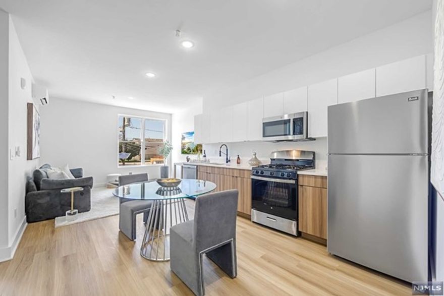 Discover urban sophistication in this brand new boutique rental building nestled in the vibrant heart Jersey City. Boasting spacious studio & one-bedroom apartments, our prime location offers seamless access to NYC & beyond. Experience peace of mind with our Butterfly Virtual Doorman & convenient package room. Inside, indulge in modern comforts like open-concept floor plans w. gorgeous modern cabinetry, stainless steel appliances, & quartz countertops. Each unit features a Bosch combination washer/dryer for added convenience. Elevator access & limited garage parking. Commuting is effortless w. direct bus routes to NYC, DTJC, & Hoboken just steps away. Don't miss your chance to elevate your lifestyle in this brand new building. Landlord covers broker fee! 1st months rent + 1.5 month security deposit to move in. Proof of income & credit report required. Pet may be considered w. pet rent & security. Tenant responsible for all utilities. Move In starting September 1!