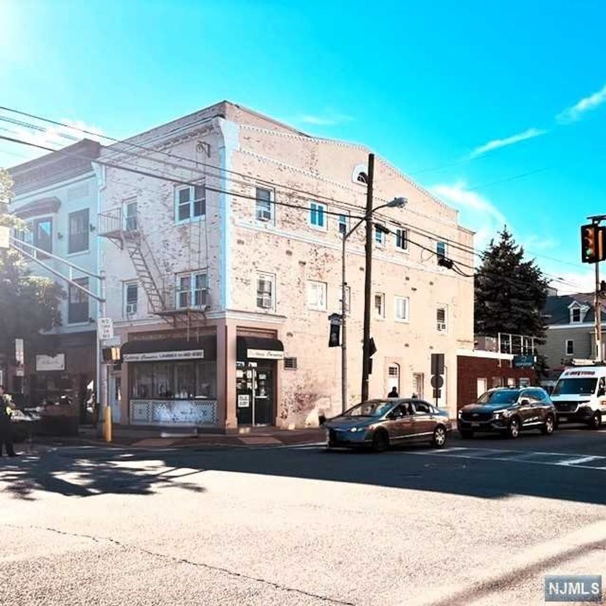 Corner building for sale consisting of 4 family plus 2 commercial spaces. Each unit are similar layout offering one bedroom, one bathroom, living room, dining area plus the kitchen. 4 Refrigerators and 4 stoves are included. A gem location for an investmeent. Oil tank was removed and clearance paperwork available. Heating for apartments paid by landlord, replaced 2018, roof 2018, gas HWH paid by tenants replaced 2020 - No pending issues for this building, in compliance with HUD DCA 2021, no pending environmental concerns. Insurance $8,000 annualy. Any and all inspection to be done for buyer's informational purpose only. Primely located in the heart of Harrison, perfect for the business owner, for renters and/or commuters looking for a short walking distance to Path Station, Colleges, Universities, Restaurants, a variety of entertainment venues and more. Easy easy access to major highways Turnpike and Parkway and Main Routes 21,17, 1&9, 280, 46, 3, 78..