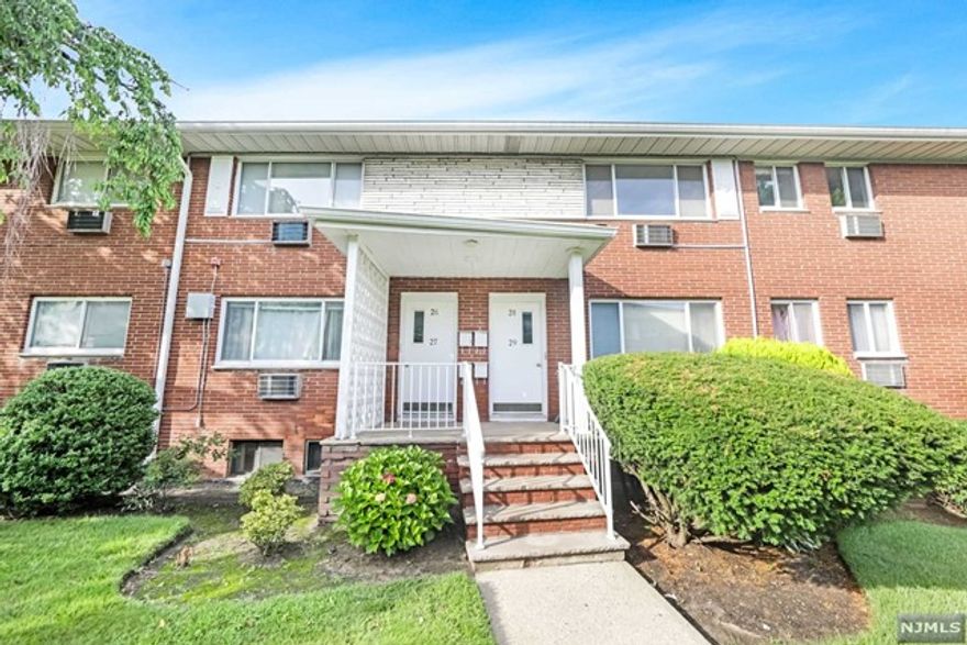 Renovated spacious apartment in the heart of Fort Lee. Large LR with big windows, renovated kitchen with granite countertops opens to the breakfast/dining area with the sliding door to the large terrace. Primary bedroom with tastefully renovated master bath and walk in closet. Good size 2nd bedroom and 2nd full bathroom. Beautiful hardwood floors under the new carpet thought the apartment. Complex amenities include beautifully maintained grounds, outdoor swimming pool and on-site laundry. Assigned parking (#19) is $35/car. NYC express bus is at the doorstep as well as buses to the ferry and GWB. Walking distance to the shopping, restaurants, elementary school #4 and Ft Lee community center with a lot of activities. Heat, cold/hot water is included in the maintenance.