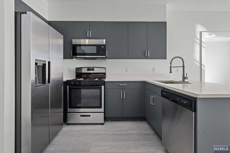 NO BROKER FEE! NO ADMIN FEE! NO ONE-TIME PET FEE! FREE PARKING FOR 3 MONTHS! REDUCED SECURITY DEPOSIT of only $1,000 for qualifying applicants! 'The Steven' is a BRAND NEW boutique rental building in the heart of Bayonne. A 24 unit luxury collection of 1 & 2 bedroom layouts, w. XL square footage & modern finishes. All units feature open-concept layouts. Gourmet kitchens w. quartz countertops. All units have plenty of closet space & oversized bathrooms. Laundry IN-UNIT. 1 Bedroom units feature BONUS DENS that make the perfect home office. Select units offer Juliet Balconies. Amazing 4,000 sq ft ROOFTOP TERRACE. GYM in the building. Butterfly Virtual Doorman System. Package Delivery System. EASY ACCESS TO NYC, JC, & Newark. Credit Check & Proof of Income Required. Extra storage space available for rent. Garage parking available ($175 mo. FREE FOR FIRST 3 MONTHS) Pets approved on case by case basis. Picture /Floorpans may be of similar units. *Net Effective Pricing - Free 13th Month