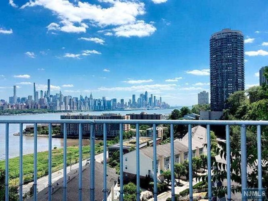 A MUST SEE UNIT! PRICED TO SELL! You will love this Newly renovated one bedroom apartment in the highly desirable Woodcliff Gardens. Stunning views of NYC Skyline from EVERY window. Beautiful hardwood floors throughout, recessed lighting & an open floor plan. New white cabinets, granite countertops & appliances. Bedroom fits a King size bed with views of the Hudson River. A Commuters Dream! Right outside your door take the bus to NYC. Some of the many amenities and conveniences of the building include: Elevator, Laundry facilities, Outside pool, Library, Gym & Community room. Easy access to NYC trans & Braddock Park is across the street, 24 hr super and Onsite Management, Intercom Security and Pet Friendly! Unit Maintenance includes Heat, Hot Water and Taxes. Come live your BEST Lifestyle!