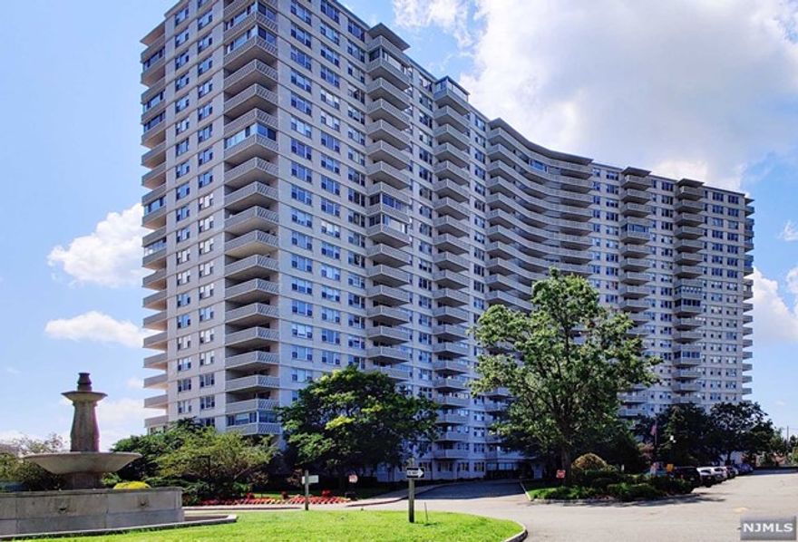 Welcome to the well known and desirable Mediterranean South community! This bright and airy studio apartment offers private western exposure with vibrant sunsets and beautiful open views all the way down to the Ramapo Mountains! A spacious floor plan includes a living room large enough to accommodate dining, with sleeping and living areas featuring ample closet space and the luxury of a dressing room. The kitchen opens up to the living area and features a private balcony. Easy commute to NYC and proximity to downtown Fort Lee with its fine restaurants, cafes and shopping makes for a highly coveted location. Mediterranean South is a full service building with such amenities as 24 hour doorman and security, on-site management and maintenance offices, an outdoor deck with basketball and tennis courts and childrens' playground. The gym and outdoor swimming pool are available for an annual membership fee. Motivated seller! Come see this beautiful space!