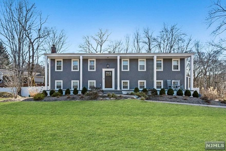 Welcome home to this stunning, fully renovated, spacious bi-level on a quiet street just a few minutes off Rt 287! The main floor features a spacious living room, and extra-large kitchen perfect for entertaining, with a huge center island, wine fridge, and sliders onto the big deck. The main floor also features the primary suite with private full bath, two additional large bedrooms, and a second full bath. The ground floor provides plenty of additional living space, with a huge family room that also features sliders onto a covered patio. The ground floor also features an in-law suite for a convenient mother-daughter setup. Outside, the beautifully maintained yard is ideal for entertaining: large pool, plenty of patio space, a large firepit, and outbuilding for storage and pool equipment. This home will not be available for long!