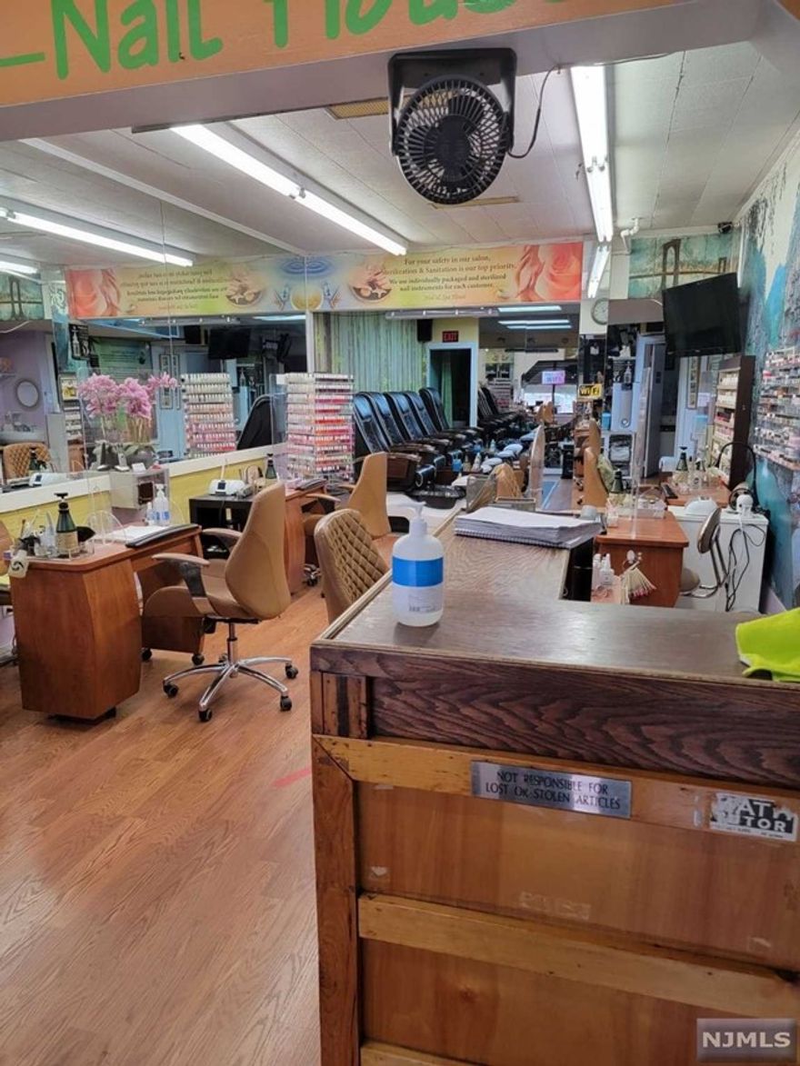 Well established nail salon in heart of Secaucus township. owner was working for 21years, having good neighborhood clients. must see. 6 tables and 4 chairs. current income $200K/yearly.