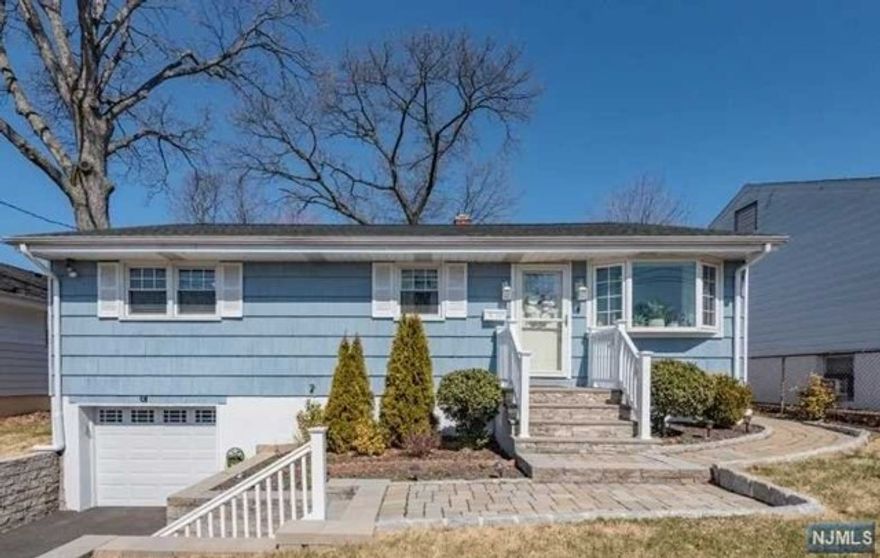 This beautiful Ranch style home is located in the desirable residential neighborhood of Bergenfield. This 3BR 2 Bath home features an open space plan with updated kitchen, dining room and a living room. The ground floor has a full finished basement with rec room, office, and a full bath. One car attached garage with an entrance to the basement complete this updated home. The spacious back yard is fenced in with a patio area. Close to school, parks and NYC Transportaion.