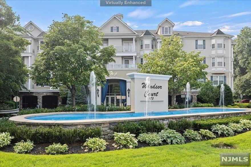 Welcome home to this sought-after condo at the Windsor Court gated community on scenic grounds. Enter through the elegant lobby featuring marble floors with a library and fitness room. The condo is move-in ready and meticulously maintained boasting an entry foyer, primary bedroom with a walk-in closet, large full bathroom, eat-in kitchen with breakfast bar, washer/dryer in unit, open-concept living room and dining area, and all with a bonus room that can serve as an office/den! Step out through the French Doors that lead to your own private terrace. Includes a covered garage parking spot. Close to all major highways, shopping, parks, restaurants, and more.