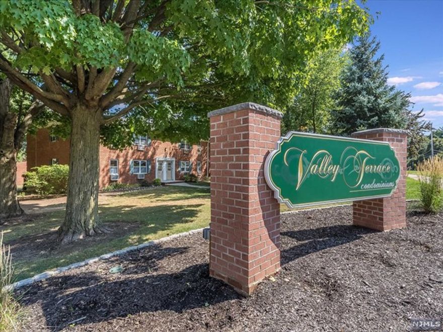 Well maintained first floor unit in Valley Terrace featuring 1 bedroom and 1 bathroom! Enter into the spacious living room with large window that gives off great natural light. Beautiful hardwood floors run throughout the entire unit. The kitchen offers custom cabinetry, stainless steel appliances and separate dining area. Storage will not be an issue in this kitchen as there is plenty of cabinetry storage for all of your needs. The bedroom offers sizable outfitted closet. The full bathroom features tub shower and storage vanity. This unit does not have a garage. The Valley Terrace community offers association pool and is conveniently located near NYC transportation, schools and shopping.