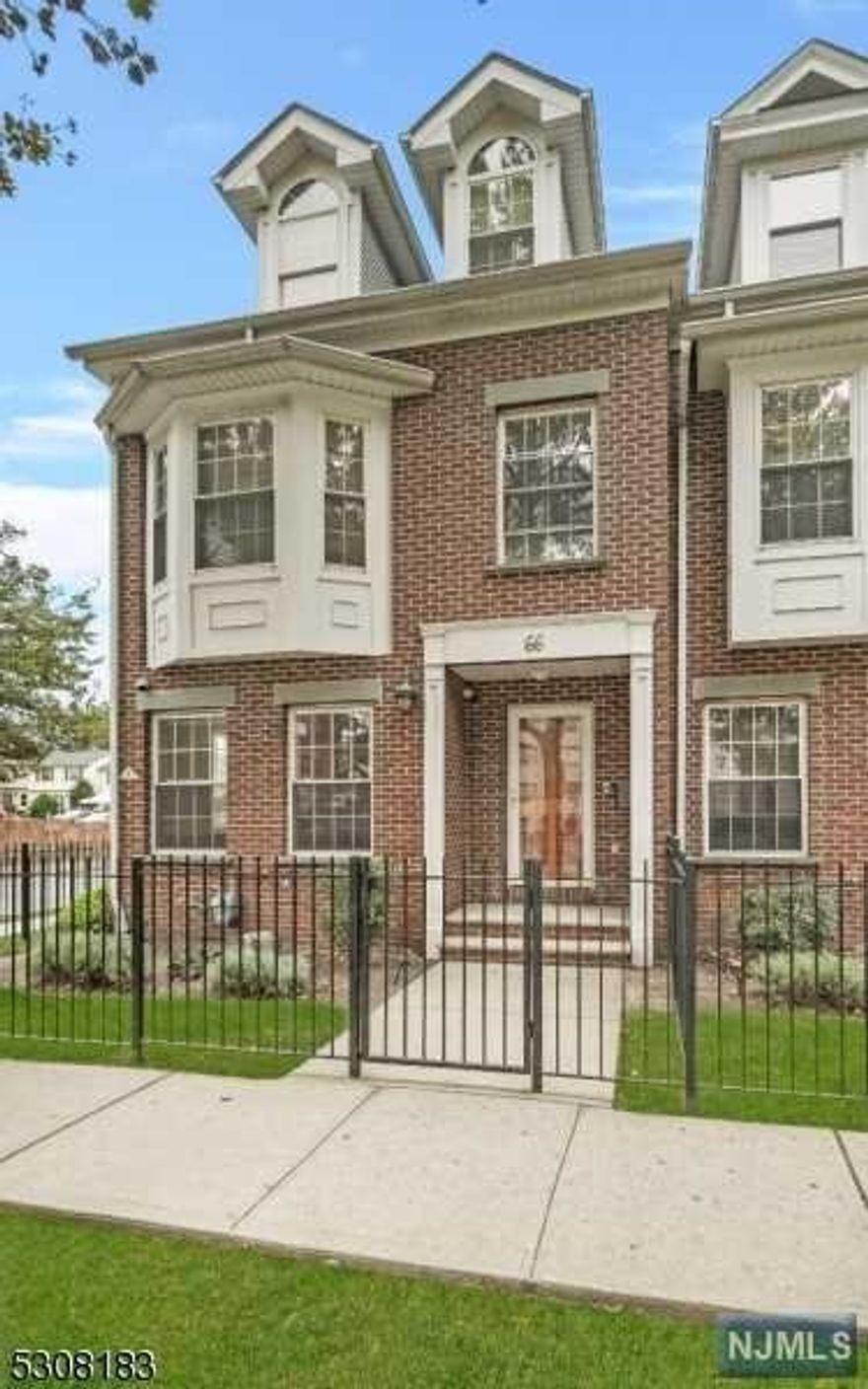 Make this beautiful well maintained end unit luxury townhome your new home. Only two blocks from NJ TRANSIT TRAIN STATION (Less than 30mins into NYC), Busses Supermarkets/Shopping/Entertainments. As you drive through the driveway, your home will be the first home on the right. Entering through your two car garage into your ground level den, you will find parquet flooring that is original and in great condition. The Den is a beautiful space to entertain- you'll find closet space, your washer and dryer. On your 2nd level, you'll find an open concept that you can show your creativity, lots of lighting, high ceiling, powder room, pantry and kitchen with plenty of storage, dishwasher, and appliances. On this level, you'll find your Primary Bedroom (can fit King/Queen w/dresser), Primary Bathroom w/ double sink and your deck that you can relax. On the 3rd level, you have 2 bedrooms a full bathroom, lots of closet space.