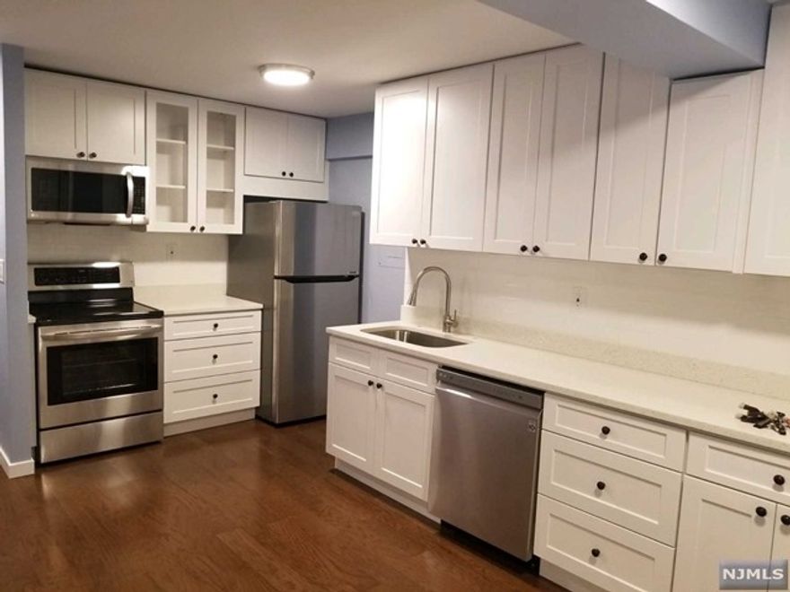 All Renovated unit: Kitchen, baths Rm and bed rm, all closet doors, Kitchen cabinets beautifully finished. lots of closet, Zaccuzi tub you can enjoyed hot tub. Extra living rm space for work space. Don't miss this space to take a look. Ready to move in shortly. Two bedroom unit with convenient feature. Easy commute to NYC, easy access to major highways, and shopping. Well maintained unit. Parking space #31 (included)