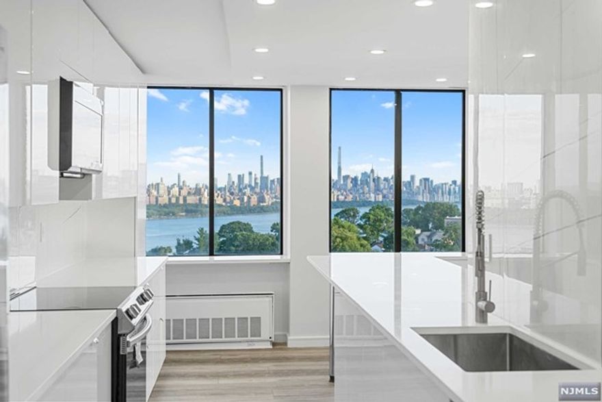 VIEWS, VIEWS, VIEWS! Towers 200 welcomes you to desired residence 919 offering SPECTACULAR & UNOBSTRUCTED NYC & RIVER VIEWS frm every rm! This totally & exquisitely renovated 3br/3bth condo offers a cstm-designed open concept to maximize ur comfort & living experience. Including an impeccably re-designed EIK appointed w/S&S appliances, & modern cabinetry, a massive cntr island allowing for a great breakfast area overlooking the views of dwntwn manhattan. Sun-drenched living/dining rm, oversized enclosed terr w/stunning expsrs. The mstr suite offers generous cstm closet & beautifully renovated bth. 2 addtnl brms each w/ full bth. Other upgs: new flrng, rcsd lghtng, elegant lghtng t'out, & freshly pntd. Enjoy luxury & convinience from this full amnty comm offering: tennis cts, bsktball ct., oversized outdoor pool, 24hr concierge, and children's plygrnd. Easy access to NYC via bus and NYC Waterways Ferry. Prkng is a avlble at addtnl cost. Fees: 1mo BF, 1mo rnt, 1.5mo sec dep.1805 sqf