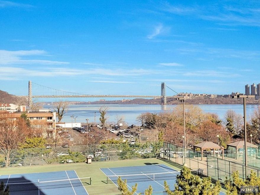 Welcome to Admiral's Walk, one of the most desirable communities along the Hudson River. This premier complex is located next door to Edgewater's New York Waterway Ferry, your commute will be a breeze! Upon walking through your entry foyer, you are greeted by beautiful views of the Hudson River and GW Bridge. The modern chef's kitchen features stainless steel appliances and custom cabinetry. Expansive living room and dining room area with large terrace overlooking the Hudson River. Large master bedroom with walk-in closets, master bath, and terrace w/ beautiful views [Additional Information: Two Large Bedrooms w/ direct terrace access, tennis, pool, gym facility, parking, etc.]