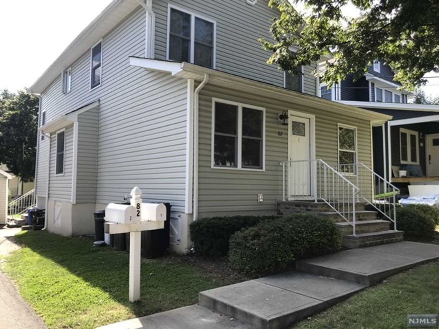 Stunning, recently renovated 3 BR apartment on 1st floor of non-owner occupied 2 family home. Kitchen with quartz counter top. Beautiful refinished hardwood floors. Shared use of basement and yard. One off-street parking space provided. Stackable w/d and refrigerator supplied in as-is condition. Excellent closet space. No pets allowed. Easy access to Rt 208. Tenant pays gas, electric and cold water.