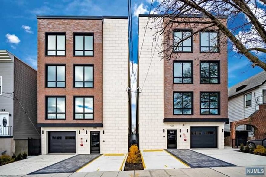 Welcome to 905 & 907 Palisade Ave - A Collection of Boutique Luxury Condos in the heart of 'West Hoboken' in Union City. Unobstructed views of the NYC skyline. PRIVATE ELEVATOR ACCESS directly into each unit is the ultimate convenience. This Brand New Building offers sleek, modern finishes with professional grade JENN-AIR appliances, quartz countertops with a waterfall island, & custom, high-end cabinetry. Each oversized unit offers 1,700 sq of OPEN-CONCEPT Living Space with 3 oversized bedrooms. Custom California Closets in each bedroom. Two gorgeous full bathrooms with modern porcelain tile work & floating vanities. Each unit has high 9 ft ceilings. Spacious, Private Terrace for each un. Laundry in unit. Linear Electric Fireplace. The building is equipped w. high end technology including video & intercom key fob systems. 2 parking spaces included. IDEAL LOCATION - be in NYC in minutes via Path, Ferry, or Bus. Shopping & restaurants within walking distance. 5 YEAR TAX ABATEMENT!