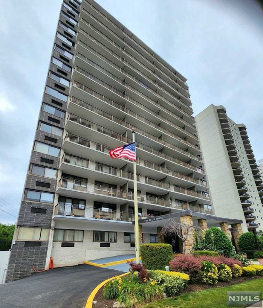 1 BR, 1 Bath nicely renovated condo for rent in the sought after Blair House condominiums in Hackensack on Prospect Avenue. There is a nicely decorated lobby with a concierge taking care of packages for you and two elevators. Enjoy a skyline view of NYC from your oversized balcony in this exceptional high-rise doorman building. The interior apartment features include newer hardwood floors in the living area. Nicely renovated kitchen with a huge closet for storage or to be used as a pantry to the kitchen. The bathroom has been completely renovated as well. The bedrooms is spacious with a large closet. Building Amenities include: Doorman, Sauna with inground heated Pool. Indoor Garage Parking reserved space. There is a common community room and exercise Room. Landlord pays for Gas, H/W, and Water. Tenant responsible for electric heat. No Pets Allowed. Guest parking in rear. Easy Access to NYC via bus right in front of the building.